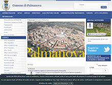 Tablet Screenshot of comune.palmanova.ud.it